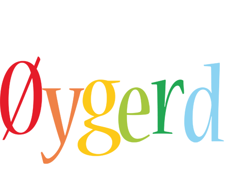 Øygerd birthday logo