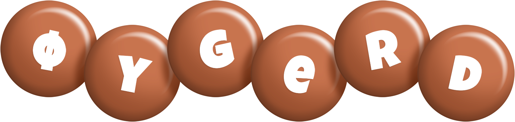 Øygerd candy-brown logo