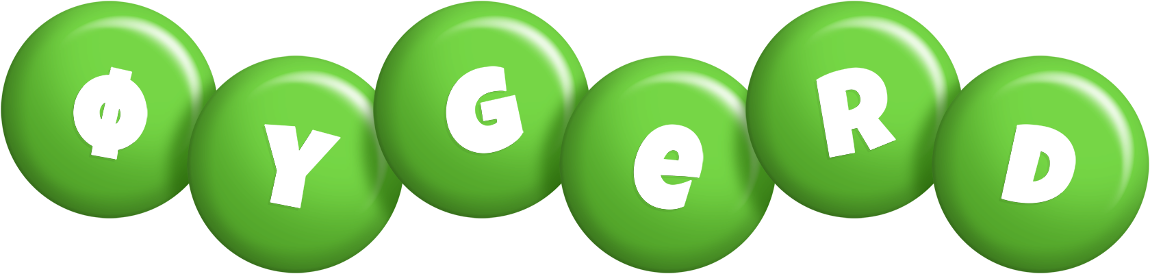 Øygerd candy-green logo