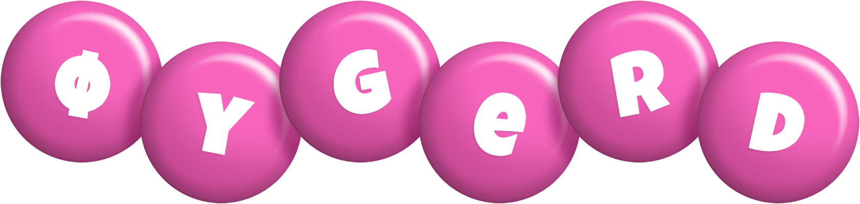 Øygerd candy-pink logo