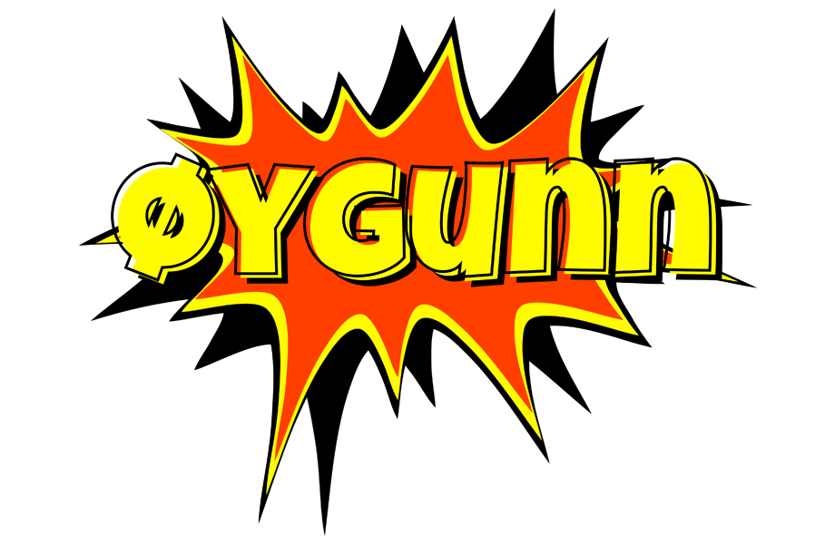 Øygunn bazinga logo