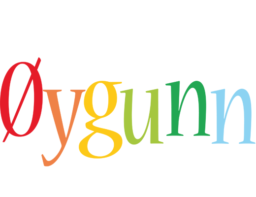 Øygunn birthday logo