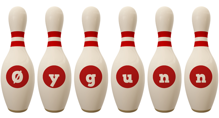 Øygunn bowling-pin logo