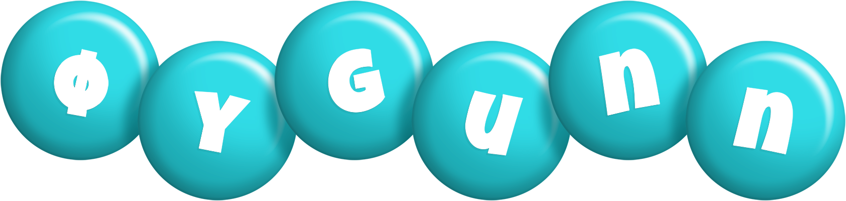 Øygunn candy-azur logo