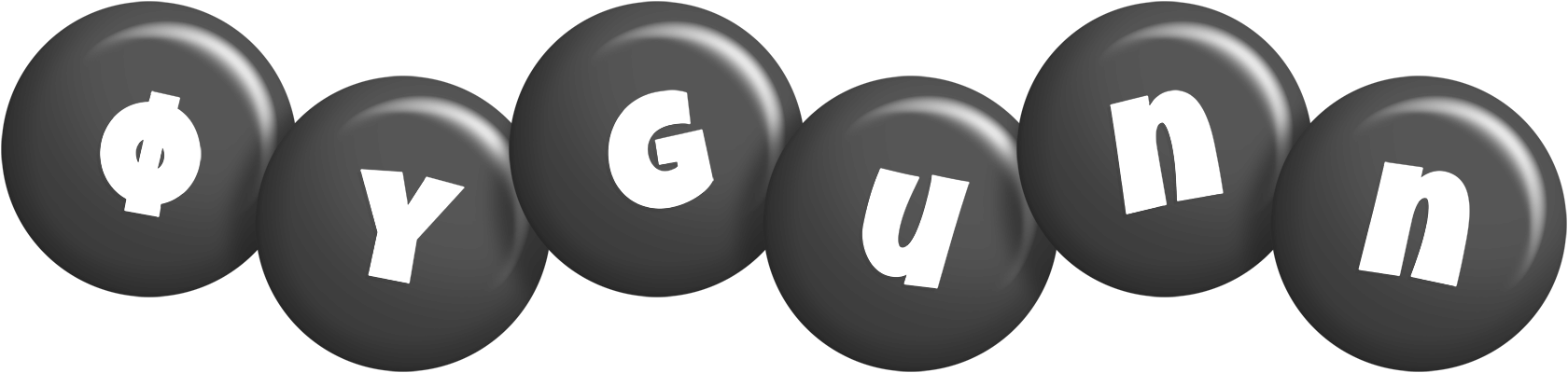 Øygunn candy-black logo