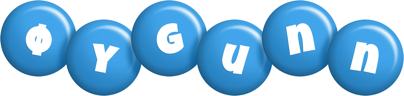 Øygunn candy-blue logo