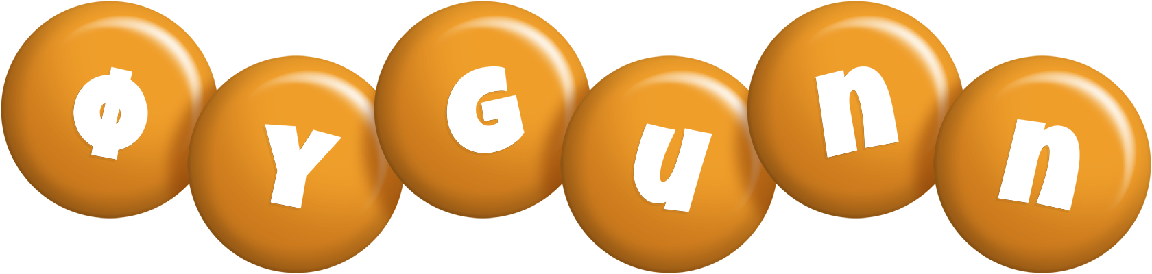 Øygunn candy-orange logo