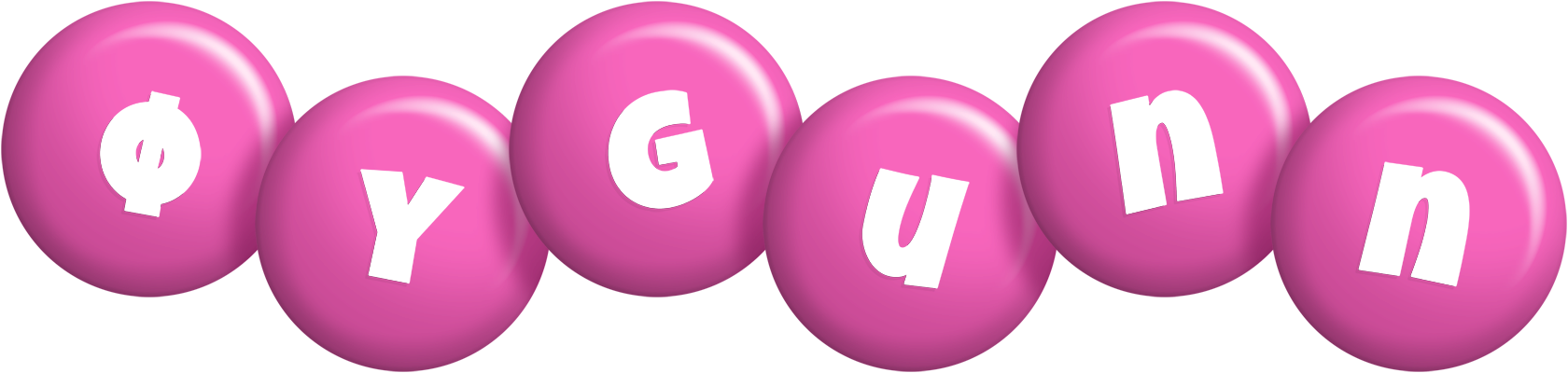 Øygunn candy-pink logo