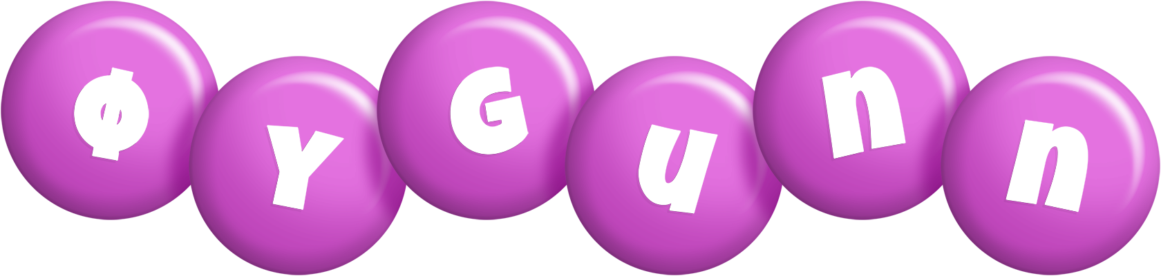 Øygunn candy-purple logo