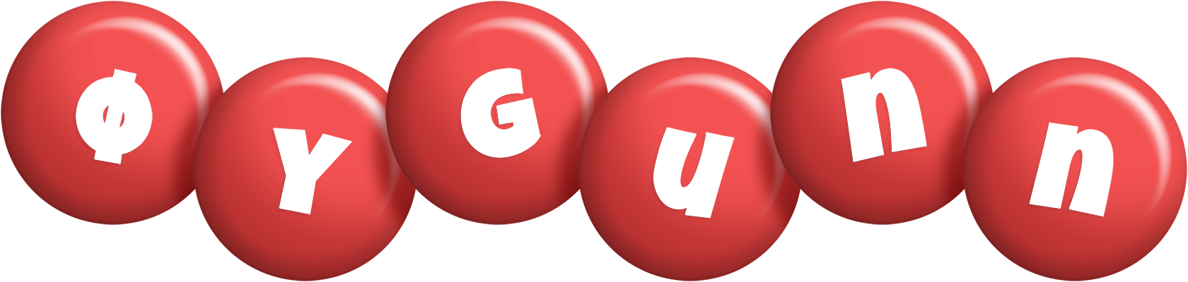 Øygunn candy-red logo