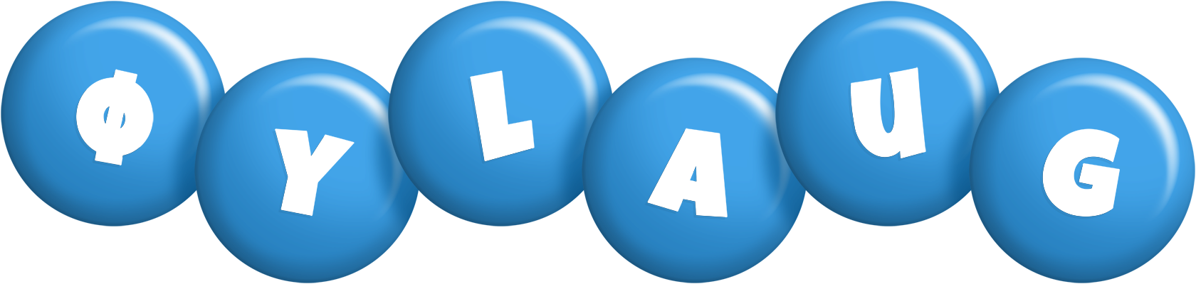 Øylaug candy-blue logo