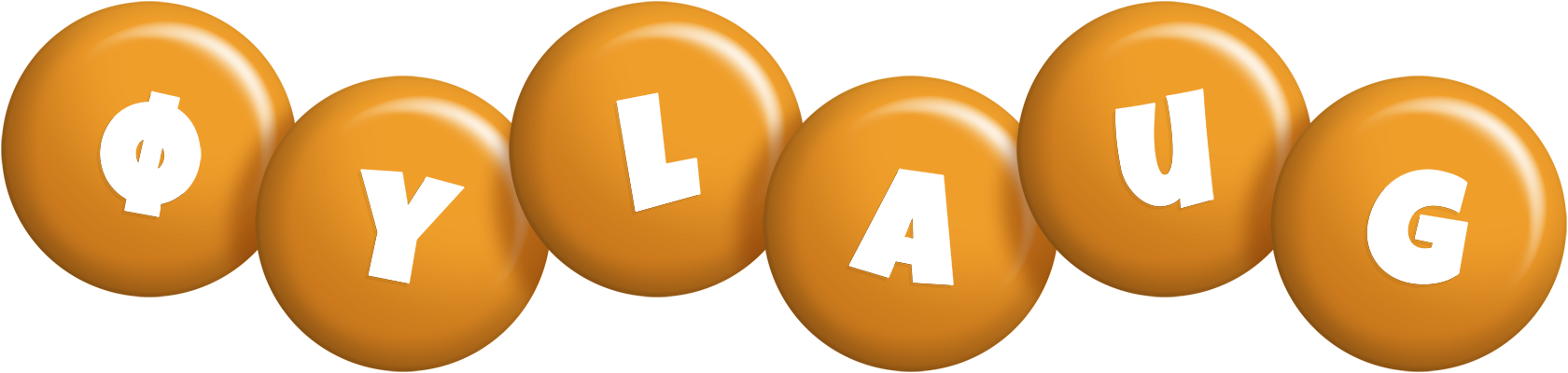 Øylaug candy-orange logo