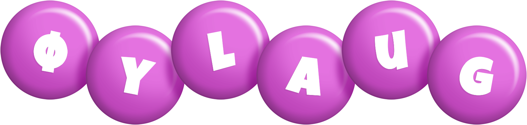 Øylaug candy-purple logo