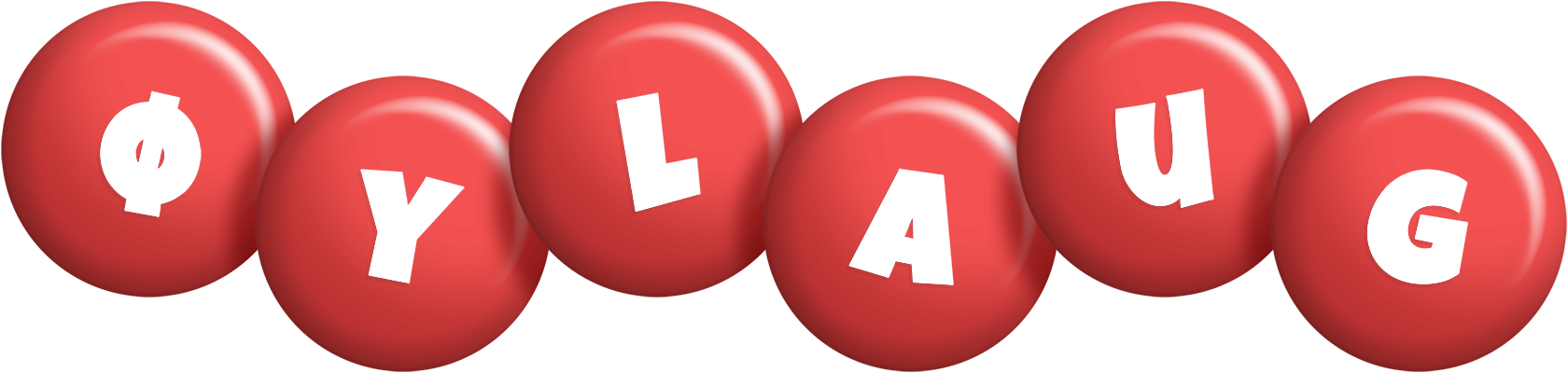 Øylaug candy-red logo