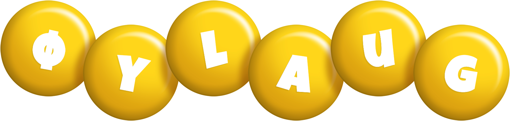 Øylaug candy-yellow logo