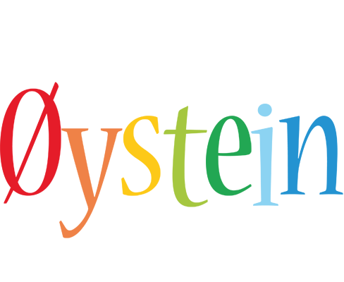 Øystein birthday logo