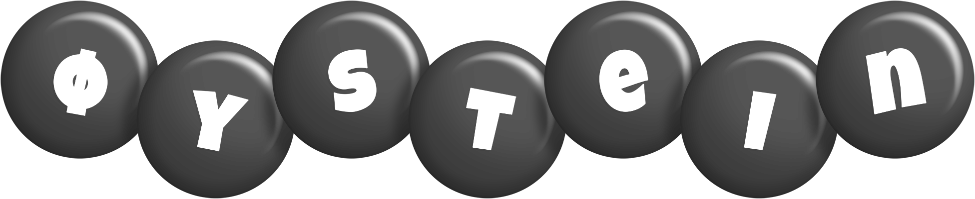Øystein candy-black logo
