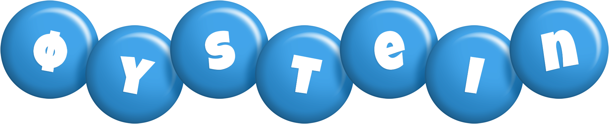 Øystein candy-blue logo