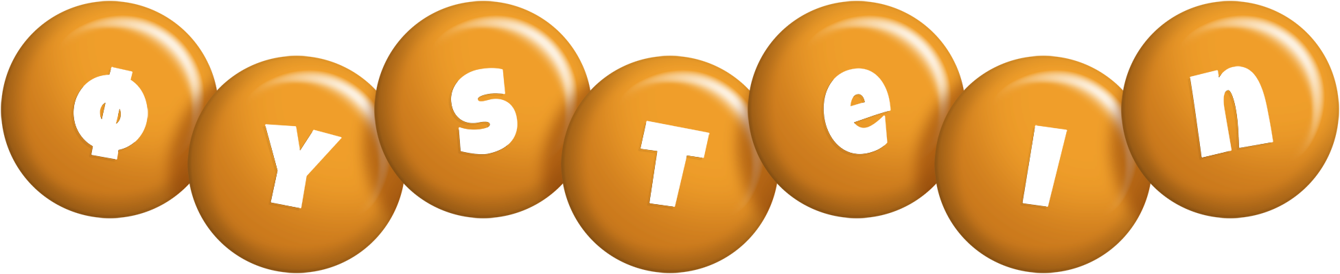 Øystein candy-orange logo