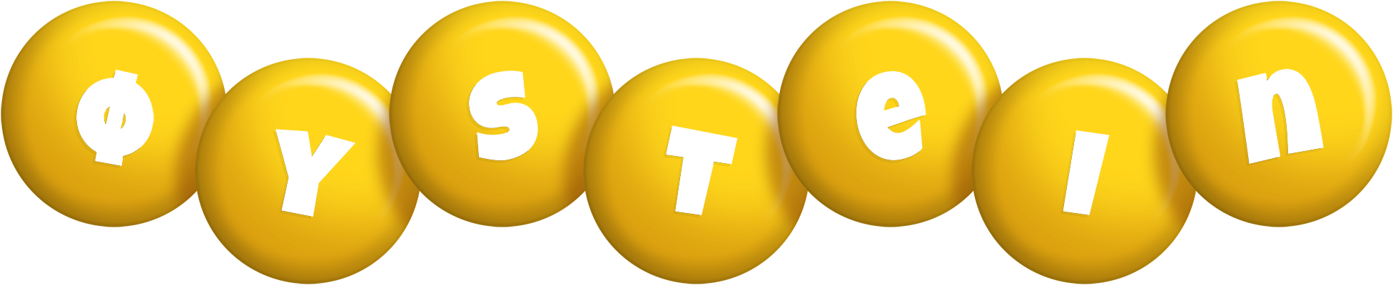 Øystein candy-yellow logo