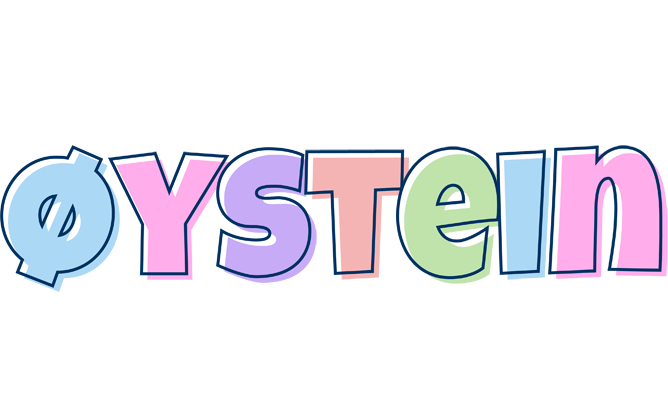 Øystein pastel logo