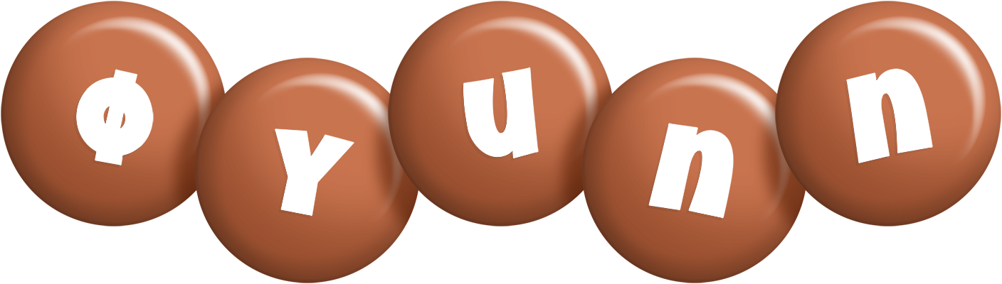 Øyunn candy-brown logo
