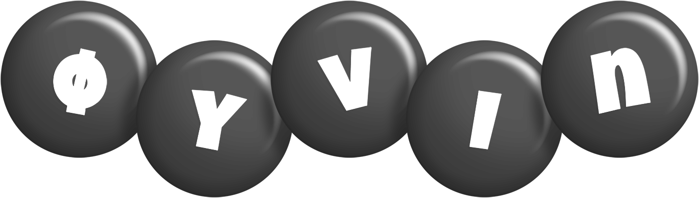 Øyvin candy-black logo