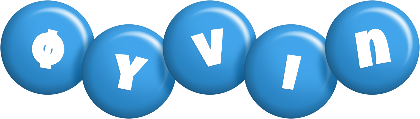 Øyvin candy-blue logo