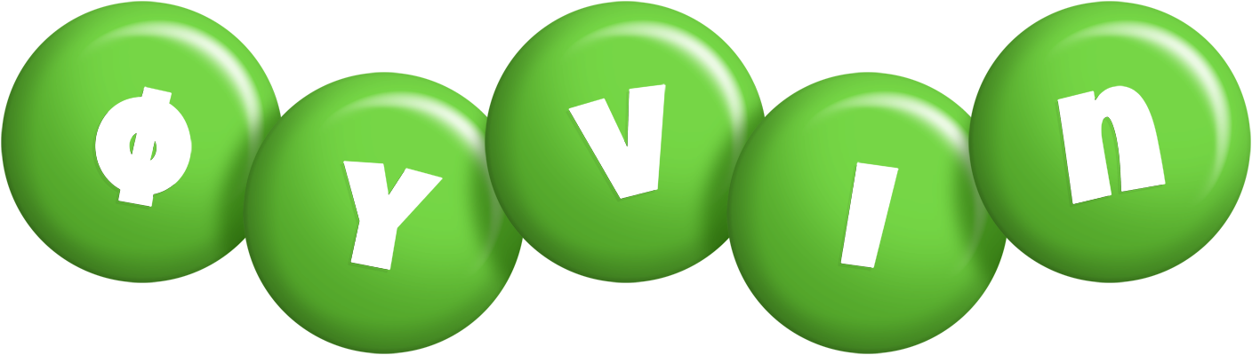 Øyvin candy-green logo