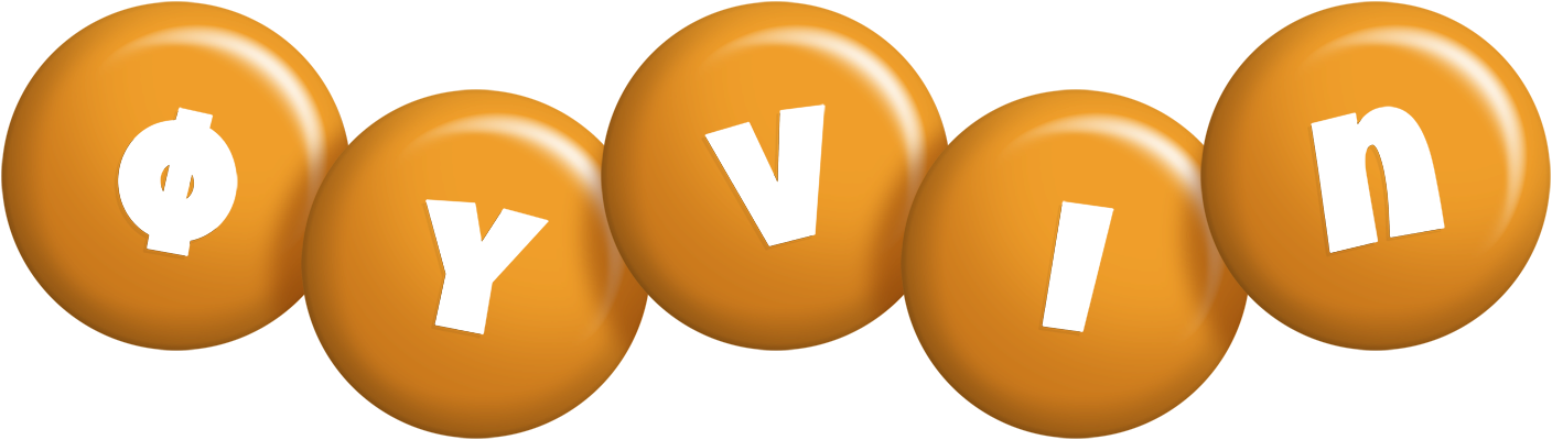 Øyvin candy-orange logo