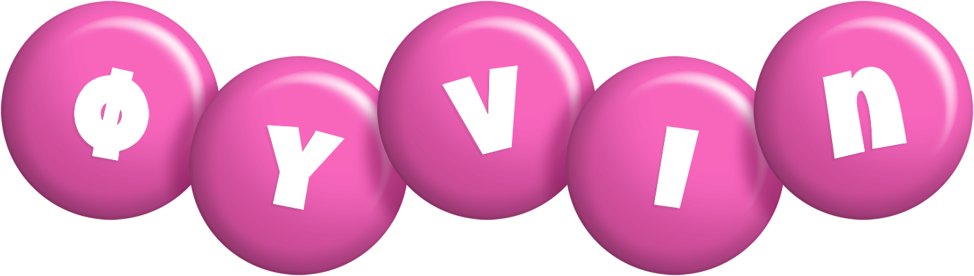 Øyvin candy-pink logo