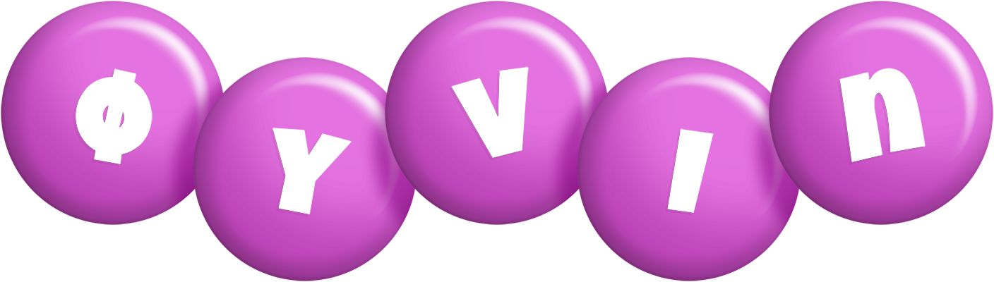 Øyvin candy-purple logo