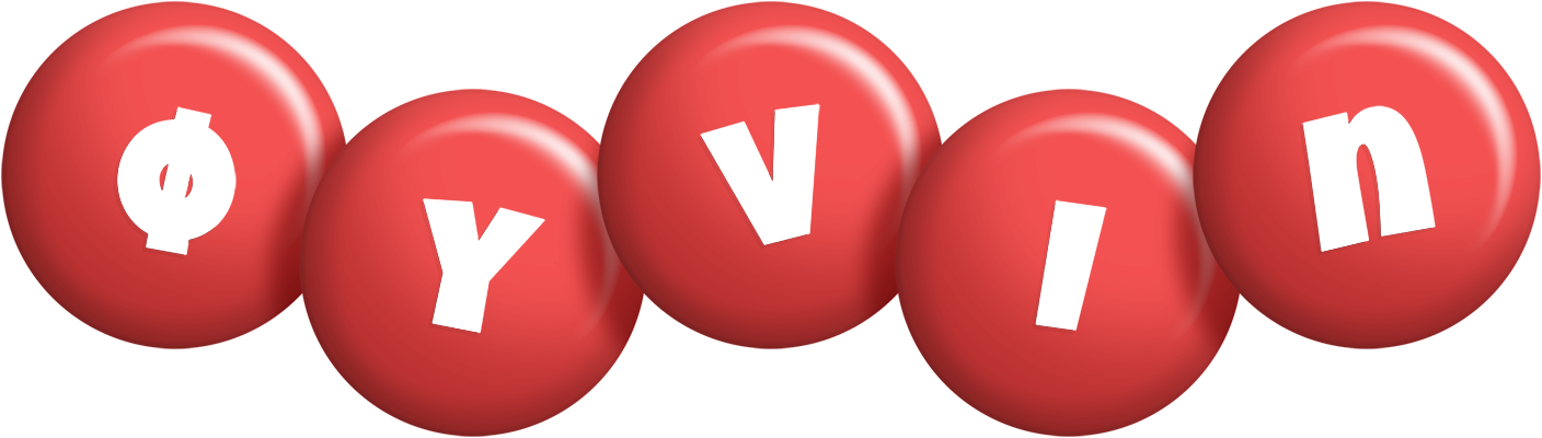 Øyvin candy-red logo