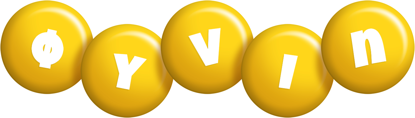 Øyvin candy-yellow logo