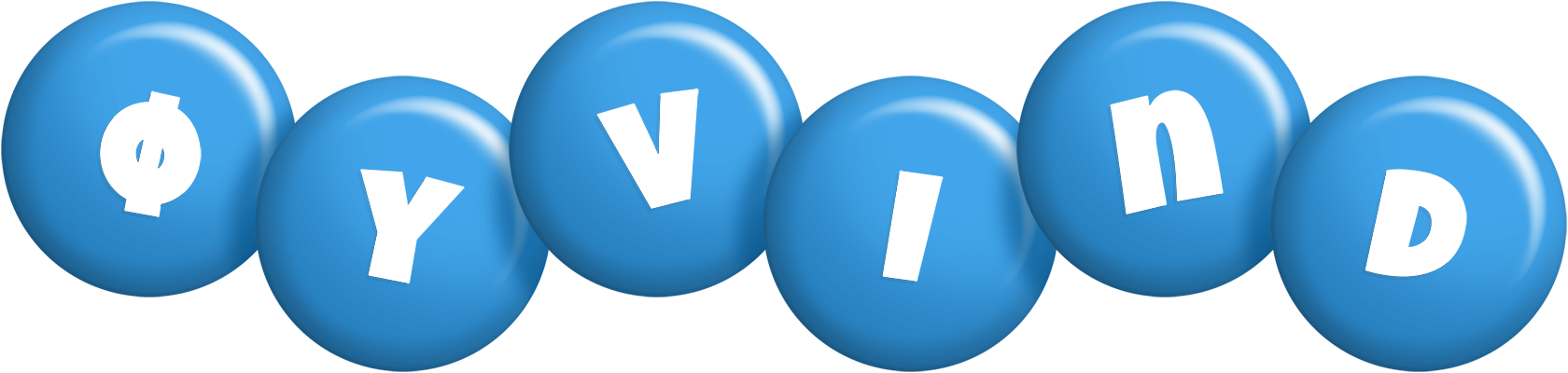 Øyvind candy-blue logo
