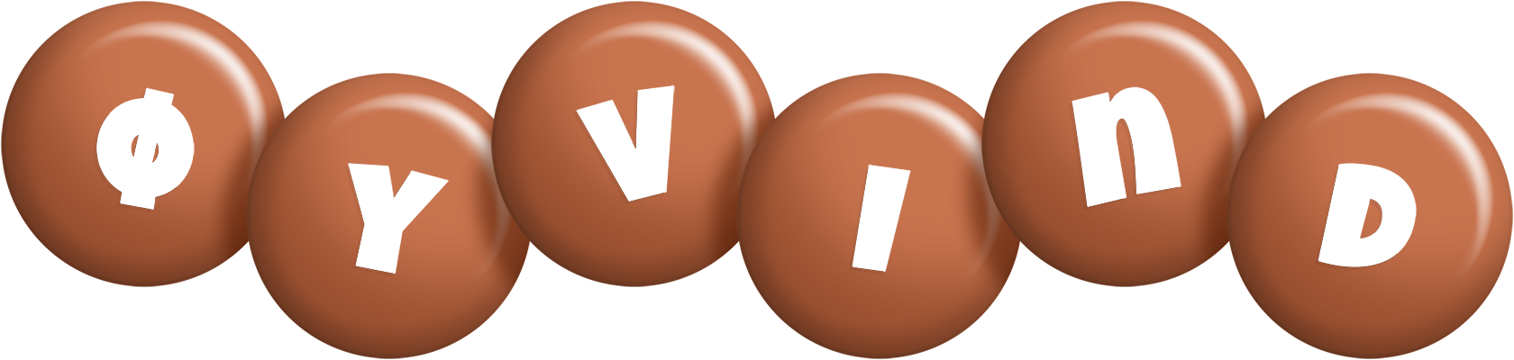 Øyvind candy-brown logo