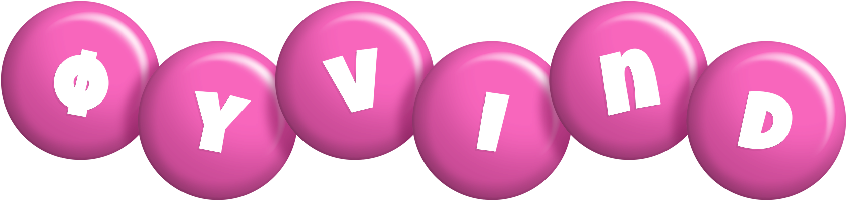 Øyvind candy-pink logo