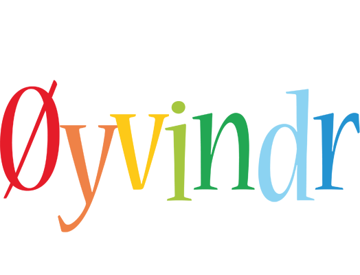 Øyvindr birthday logo