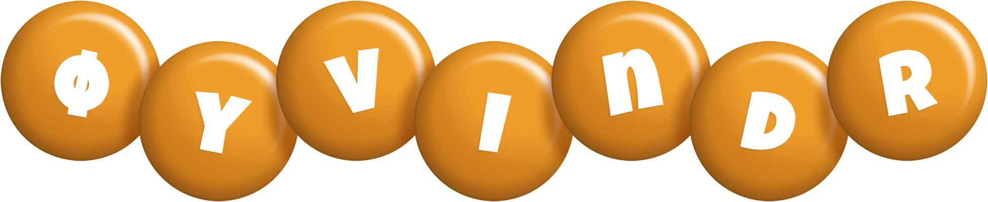 Øyvindr candy-orange logo