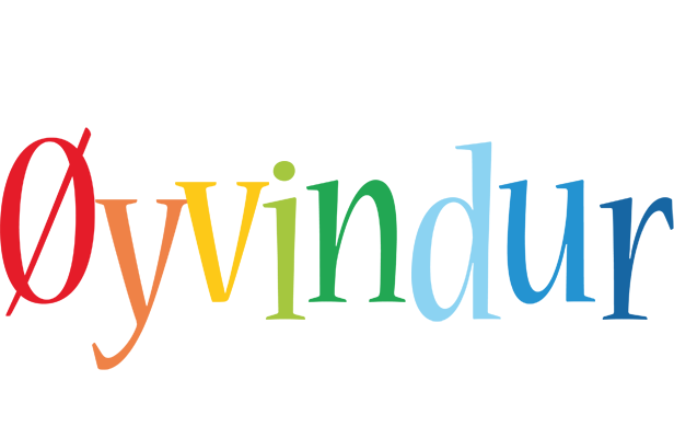 Øyvindur birthday logo