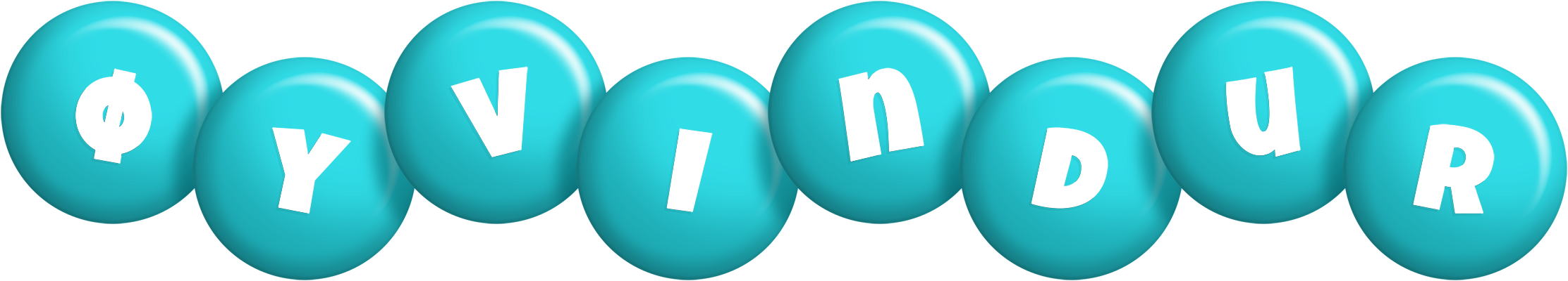 Øyvindur candy-azur logo