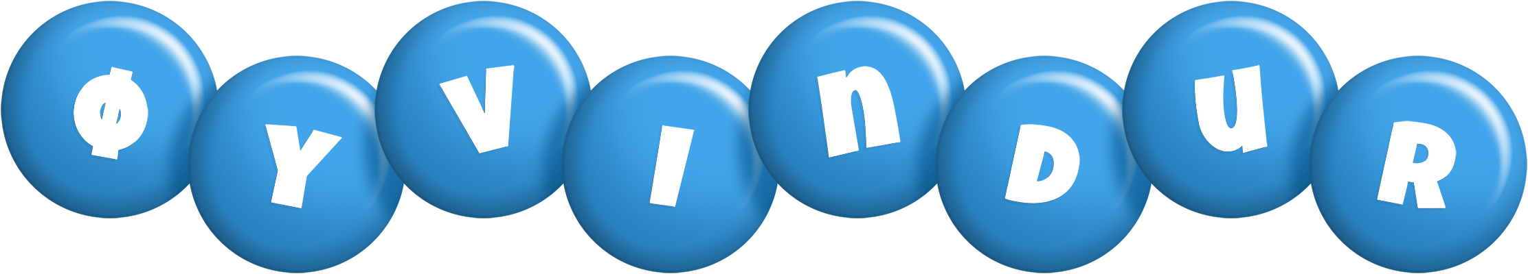 Øyvindur candy-blue logo