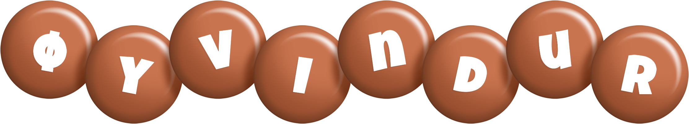 Øyvindur candy-brown logo