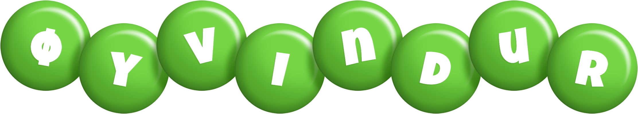 Øyvindur candy-green logo