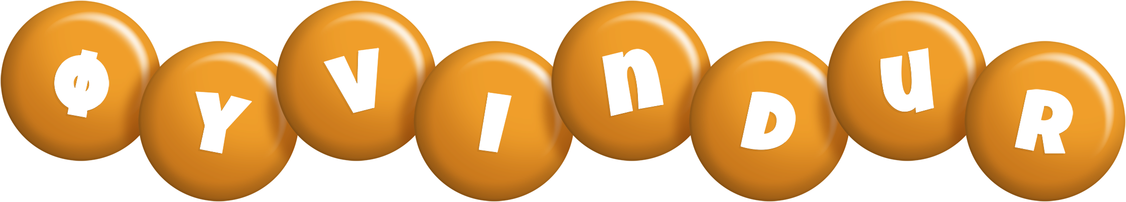 Øyvindur candy-orange logo