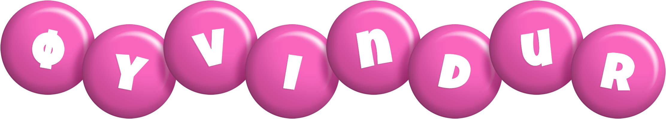 Øyvindur candy-pink logo