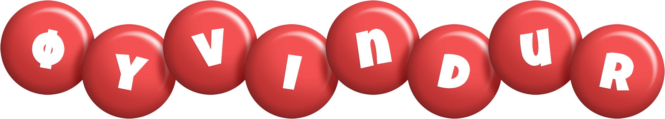 Øyvindur candy-red logo