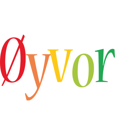 Øyvor birthday logo