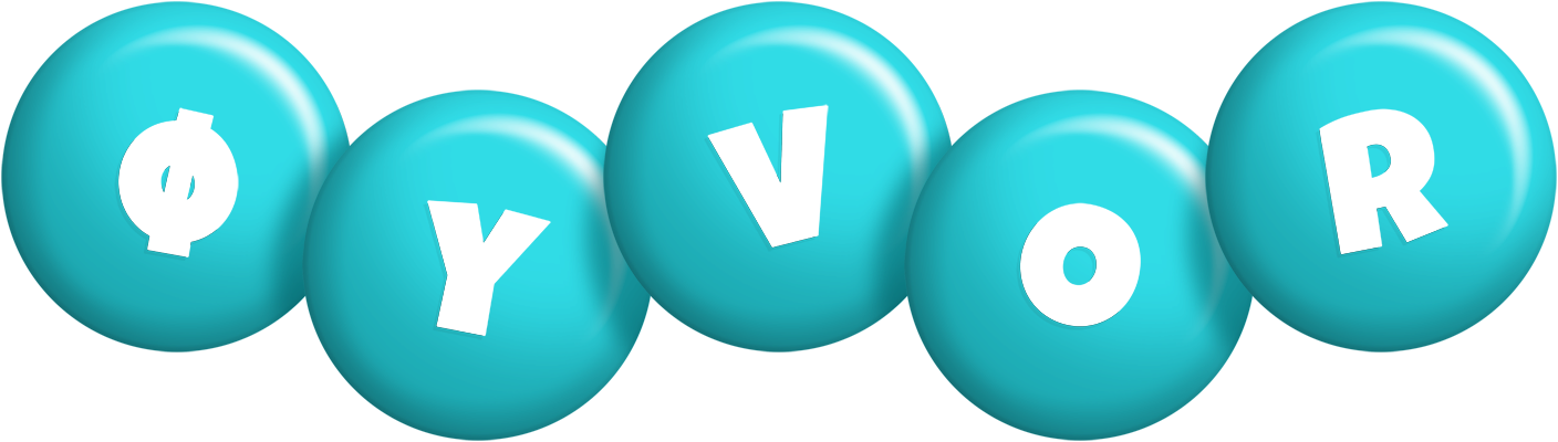 Øyvor candy-azur logo