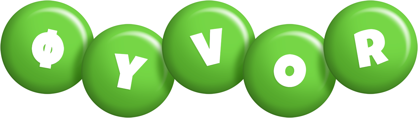 Øyvor candy-green logo